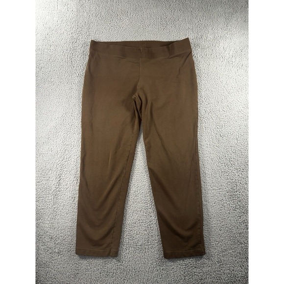 Pure Jill Pull On Pants Women XL Wide Band Elastic Waist Straight Leg - Picture 1 of 7